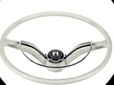 62-70 White Vintage Vw Volkswagen Bug Beetle Steering Wheel Horn Ring Button New