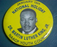 Rare Issue 1983 Naacp Youth Council Dr. Martin Luther King National Holiday Pin