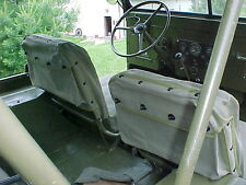 Willys Mb Ford Gpw M38 M38a1 Cj2a Cj3a Cj3b Cj5 Seat Back Pouch Set