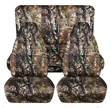 Front And Rear Car Seat Covers Fits Ford F150 Truck 1997 To 2003 Camo Woods