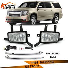 For 2015-2020 Chevy Suburbantahoe Fog Lights Lamps Wchrome Trimswitchbulbs