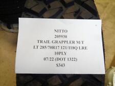 1 New Tire Nitto Trail Grappler Mt Lt 285 70 17 121118q Lre 10ply 205930