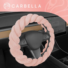 Pink Car Steering Wheel Cover For Women Furry Twisted Fuzzy Fur