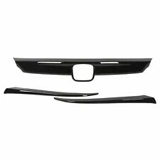 Gloss Black Front Grille Cover Grill Moulding Trim For Honda Accord 2018-2020