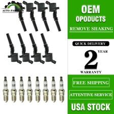 8x Ignition Coil Pack And Iridium Spark Plug For Ford F-150 4.6l Dg508 Sp479 Usa