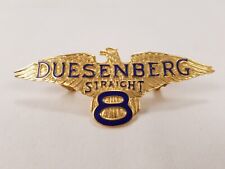 Duesenberg Straight 8 Auto Hood Radiator Enamel Emblem Badge Fabulous Condition