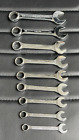 9pc Mac Tools Cs Stubby Open Box End Sae 12 Pt Combination Wrench Usa Made
