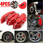 4pcs 3d Red Car Disc Brake Caliper Covers Front Rear Accessories For 18-24inch