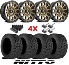 Bronze Wheels Rims Tires 265 70 17 At Nitto Terra Grappler Package Fuel Vector