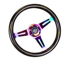 Nrg Classic Wood Grain Steering Wheel 350mm Black Sparkle Galaxy Color Neochrome