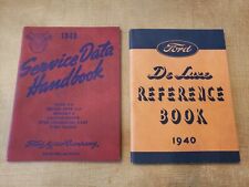 1940 Ford Nos Deluxe Owners And Service Data Manuals
