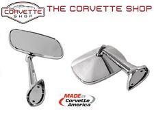 C3 Corvette Outside Mirrors Left Right Pair W Mounting Hardware 1975-1979 X2592