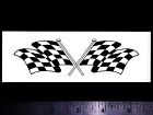 Checkered Flags - Original Vintage Racing Decalsticker Nascar Nhra Indy Hot Rod