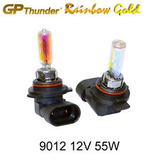 Gp-thunder 2500k Rainbow Gold 9012 9012ll Hir2 Px22d 55w Xenon Light Bulbs Pair