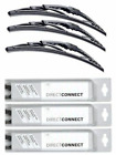 Bosch Direct-connect Front Rear Windshield Wiper Blades 3 Pc Set 181813