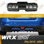 For 2015-2021 Subaru Impreza Wrx Sti Gloss Black Rear Bumper Lip Diffuser