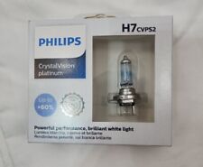 New H7 Philips H7cvps2 Crystal Vision Platinum Halogen 2 Headlight Bulbs