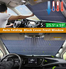 Car Retractable Windshield Sun Shade Visor Folding Auto Block Cover Front Window