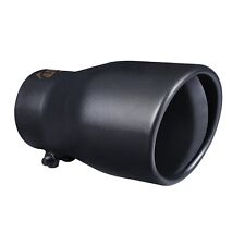 Car Exhaust Tip 2.5 Inlet Black Coated Stainless Steel Muffler Pipe Bolt On