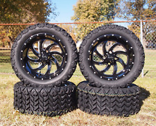 Black 14 Golf Cart Wheels Tires 23x10-14 All Terrain Ezgoclub Carymhicon