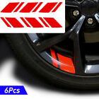 6pcs Reflective Rim Wheel Car Vinyl Decal Car Sticker Accessories For 16-21