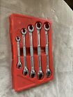 Snap On 5pc Double Flare Nut Wrench Set Sae.tray Is Cracked