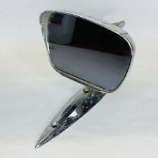 Vintage Torpedo Bullet Chrome Outside Rear View Side Mirror Square Used