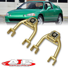 Adjustable Front Upper Control Arms Camber Kit Gold For 1992-1995 Honda Civic Eg