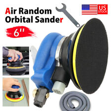 6 Air Body Random Orbital Palm Sander Da Buffing Sanding W 7 Discs 150mm Auto