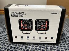 Rigid 202053 Radiance Pods Led Lights With Toggle Switch Rgbw 7 Color Option