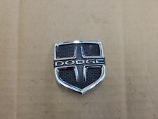 Dodge Oem Chrome Black 2 Horn Pad Button Steering Wheel Emblem Badge Logo Name