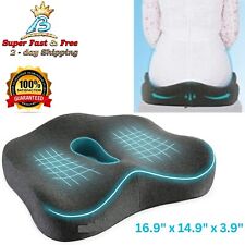 Office Chair Memory Foam Cushion Ergonomic Wedge Seat Pillow Back Pain Relief