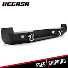 Hecasa Black Rear Bumper For 05-15 Toyota Tacoma Wlicense Plate Led Lights