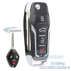For Mitsubishi Eclipse Galant Lancer Upgraded Flip Remote Key Fob Oucg8d-625m-a