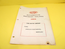 Dupont 1964 Ford Lincoln Continental Mercury Exterior Interior Paint Chips Vtg