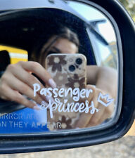 Passenger Princess Crown Mirror Window Vinyl Decor Decal 3 For Car