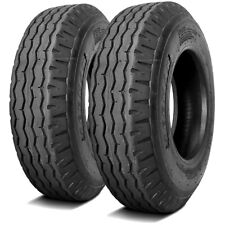 2 Tires Zeemax Highway 8-14.5 8.00-14.5 G 14 Ply Heavy Duty Trailer Commercial