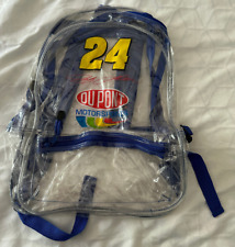 Vintage Jeff Gordon Dupont Motorsports 24 Clear Backpack