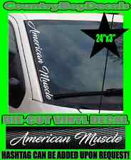 American Muscle Vertical Pillar Windshield Vinyl Decal Sticker Car Truck Diesel