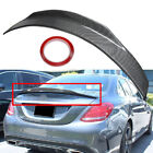 Carbon Fiber Duckbill Psm Rear Trunk Spoiler Wing For Mercedes W205 C63 Amg