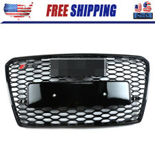 For 12-15 Audi A7s7 C7 Honeycomb Sport Mesh Rs7 Style Hex Grille Grill Black
