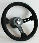 Steering Wheel Vw Suede Alcantara Leather Deep Dish Golf Jetta Mk4 Passat B5