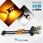Syneticusa 3157 Switchback White-amber Color Led Turn Signal Light No Hyperflash