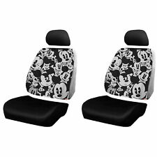 Disney Mickey Mouse Expressions 3pc Low Back Car Seat Covers Pair Universal Fit