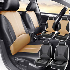 Leather Full Set Car Seat Cover Waterproof Cushion Universal For Sedan Suv Truck