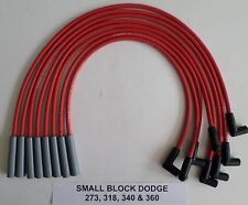 Dodge Small Block 273 318 340 360 Hei 8mm Performance Spark Plug Wires Usa Red