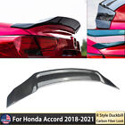 For Honda Accord 2018-2021 Carbon Fiber R Style Duckbill Rear Trunk Spoiler Wing