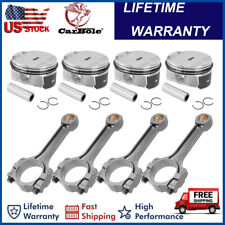 Pistons Rings Connecting Rod Kit 12654958 For Buick Chevrolet Gmc Saturn 2.4l