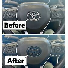 Matte Black Steering Wheel Emblem Overlay Fits Toyota Rav4 4runner Tacoma Camry