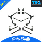 Trq 10 Pc Steering Suspension Kit Control Arms Tie Rods Sway Bar End Links New